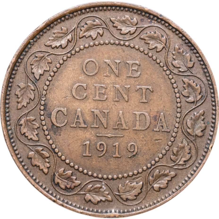 купить Канада 1 цент (cent) 1919