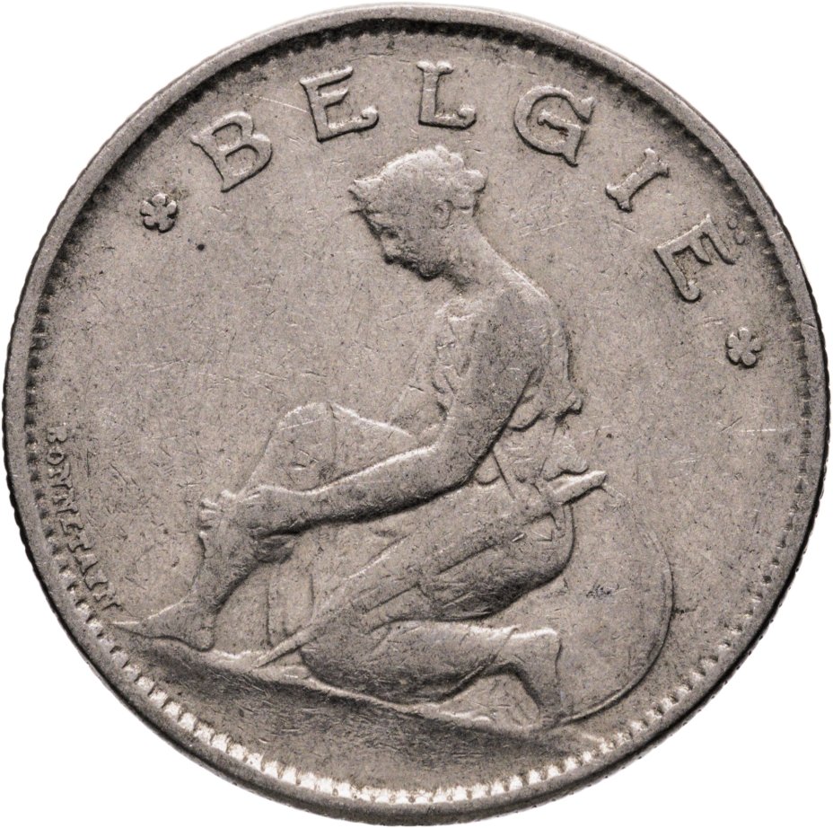 купить Бельгия 1 франк  1923  Надпись - 'BELGIE'