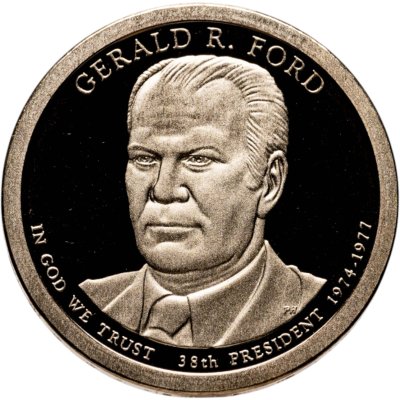 купить США 1 доллар 2016 "38-й президент США - Джеральд Форд", знак монетного двора "S" - Сан-Франциско