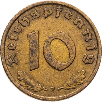 купить Германия, Третий рейх 10 рейхспфеннигов 1938 "F"