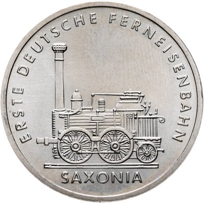 купить Германия (ГДР) 5 марок 1988 "150 лет первой железной дороге Германии"