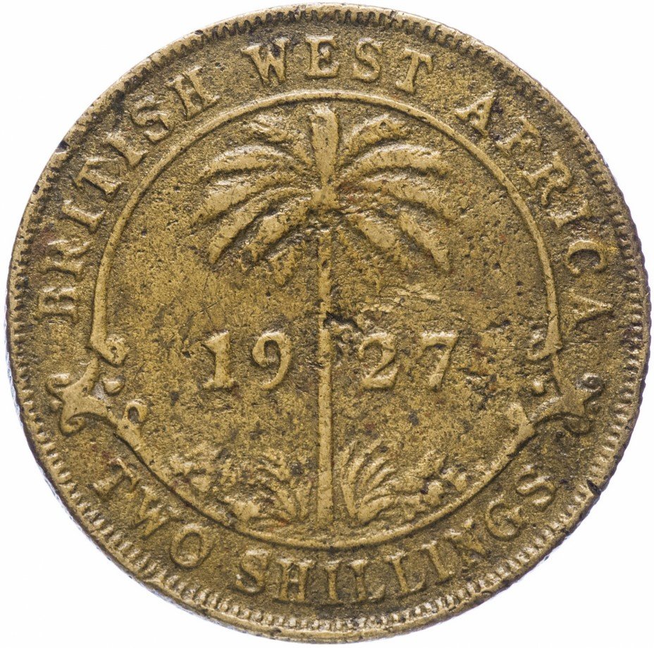 купить Британская Западная Африка 2 шиллинга 1927