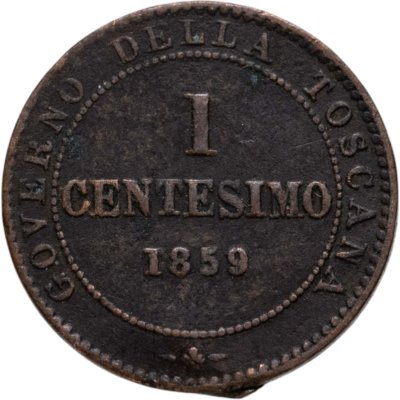 купить Италия (Тоскана) 1 чентезимо (centesimo) 1859