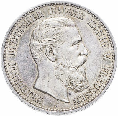 купить Германия (Пруссия) 5 марок 1888 A, император Фридрих III