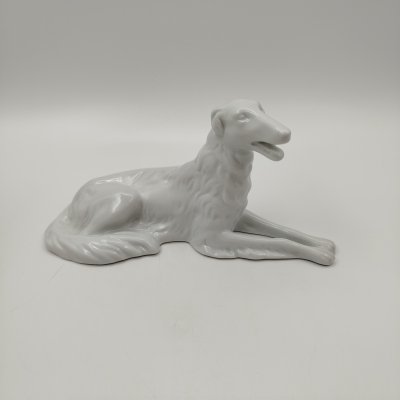 купить Статуэтка "Борзая", фарфор, Royal Dux, Чехословакия, 1970-1992 гг.