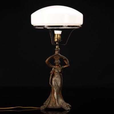 купить Лампа в стиле Модерн, шпиатр, стекло, Россия, 1910-1930 гг.