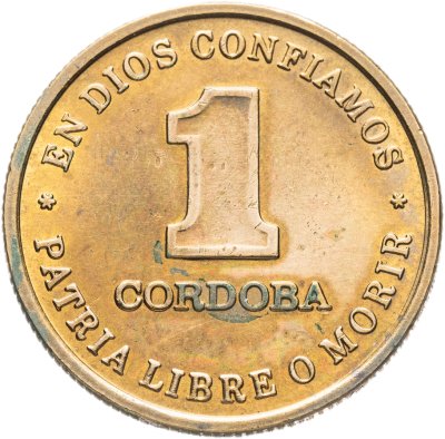 купить Никарагуа 1 кордоба (cordoba) 1987