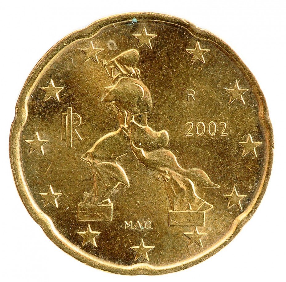 купить Италия 20 евро центов 2002