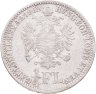 Купить Австрия 1/4 флорина (florin) 1862 A  знак монетного двора "A" - Вена