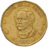 Купить Доминикана 1 песо (peso) 1991-2008 не магнетик, случайная дата
