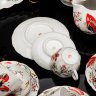 Купить Сервиз кофейный "Бабочки" в оригинальной коробке, на 6 персон (22 предмета), автор формы Яковлева С.Е., автор росписи Григорьева Л.И., фарфор, деколь с подрисовкой, золочение, Ленинградский фарфоровый завод (ЛФЗ), Российская Федерация, 1992-2001 гг.