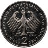 Купить Германия 2 марки 1998 А Людвиг Эрхард, 40 лет Федеративной Республике (1948-1988)