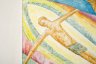 Купить Картина "Крещение" (название условное), написанная по мотивам русской иконописи, художник Люкшин Юрий Константинович, бумага, смешанная техника, паспарту, рама, Российская Федерация, 2000-2020 гг.