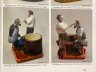 Купить Спичечница (мелочница) "Игроки. Картёжники", модель №143, фаянс, роспись, глазурь, Товарищество М.С. Кузнецова, Российская империя, 1890-1915 гг.