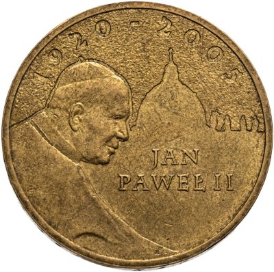 купить Польша 2 злотых 2005 "Папа римский Иоанн Павел II"