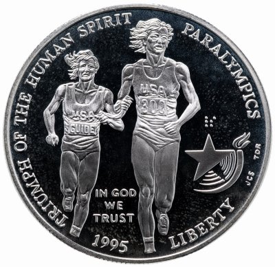 купить США 1 доллар (dollar) 1995 P "Паралимпийские Игры, Атланта 1996"