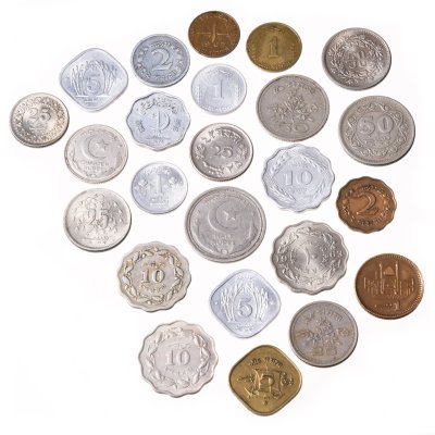 купить Пакистан, подборка из 22-х монет 1948-1999 гг.