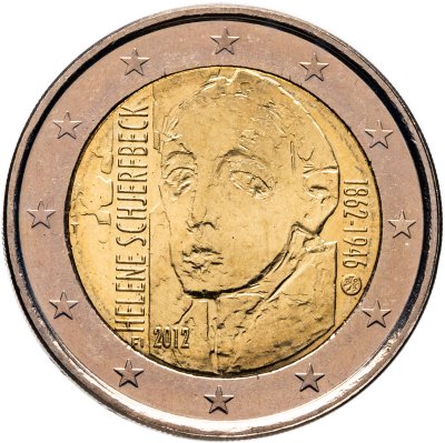 купить Финляндия 2 евро 2012 "150 лет со дня рождения Хелены Шерфбек"
