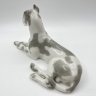 Купить Статуэтка "Мраморный дог", скульптор И.И. Ризнич, фарфор, роспись, Ленинградский фарфоровый завод (ЛФЗ), СССР, 1960-1970 гг.