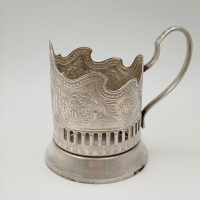 купить Подстаканник "Советский космос", мНЦ (медь-никель-цинк), Кольчугинский завод цветных металлов, СССР, 1970-1980 гг.