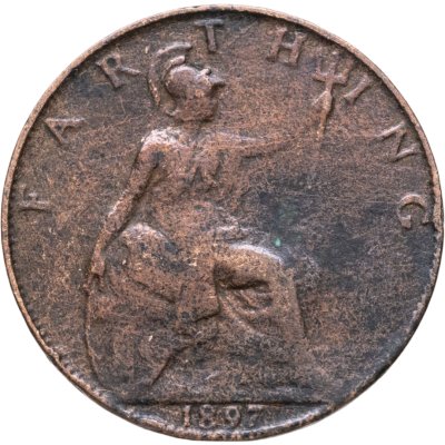 купить Великобритания 1 фартинг (farthing) 1897