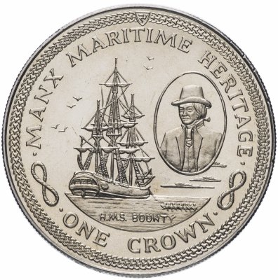 купить Остров Мэн 1 крона 1982 "Морское наследие - HMS Bounty"