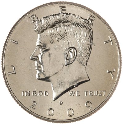 купить США 50 центов (1/2 доллара, half dollar) 2009 D Kennedy Half Dollar (Кеннеди) знак монетного двора "D" - Денвер