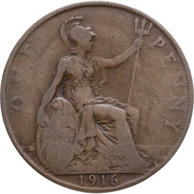 купить Великобритания 1 пенни (penny) 1916
