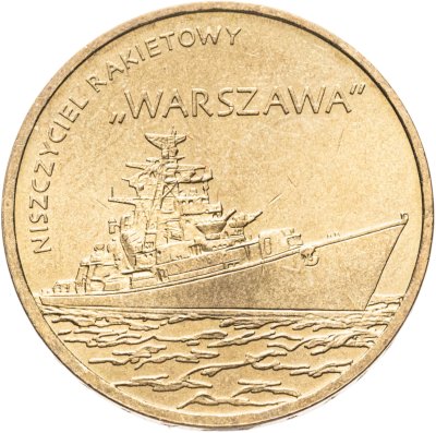 купить Польша 2 злотых (zlote) 2013 Польские суда - Ракетный эсминец "Варшава"