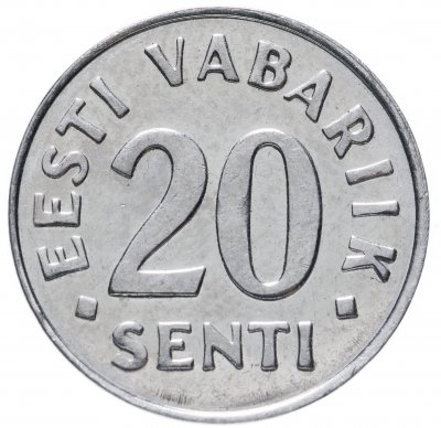 купить Эстония 20 сентов 1999