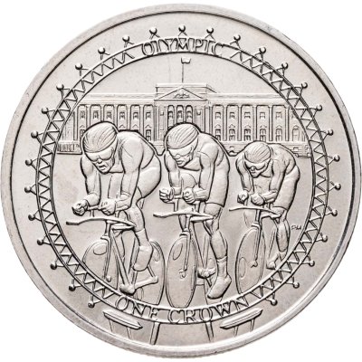 купить Остров Мэн 1 крона (crown) 2010 "XXX летние Олимпийские Игры, Лондон 2012 - Велоспорт"