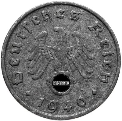 купить Германия, Третий рейх 10 рейхспфеннигов (reichspfennig) 1940 двор А