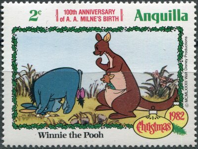 купить Ангилья Почтовая марка 1982 "Ослик Иа-Иа и Кенга"