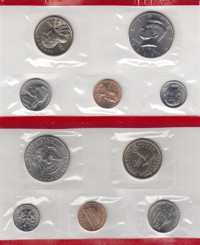 купить США годовой набор 2003 D (5 монет)