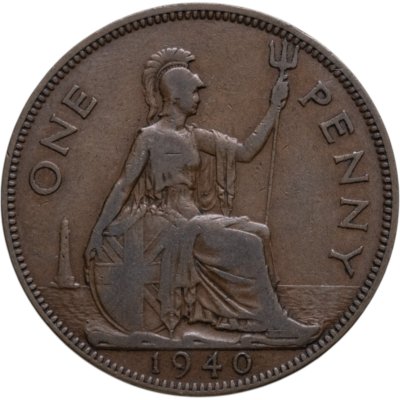 купить Великобритания 1 пенни (penny) 1940
