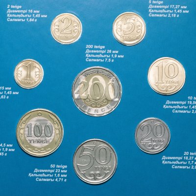 купить Казахстан набор из 8 монет 2021 "30 лет независимости Казахстана" в буклете