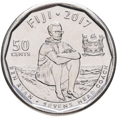 купить Фиджи 50 центов 2017 Олимпийские чемпионы по Регби