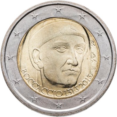 купить Италия 2 евро (euro) 2013 700 лет со дня рождения Джованни Боккаччо