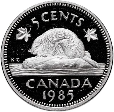 купить Канада 5 центов (cents) 1985