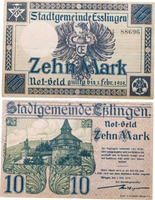 купить Германия 10 марок 1919