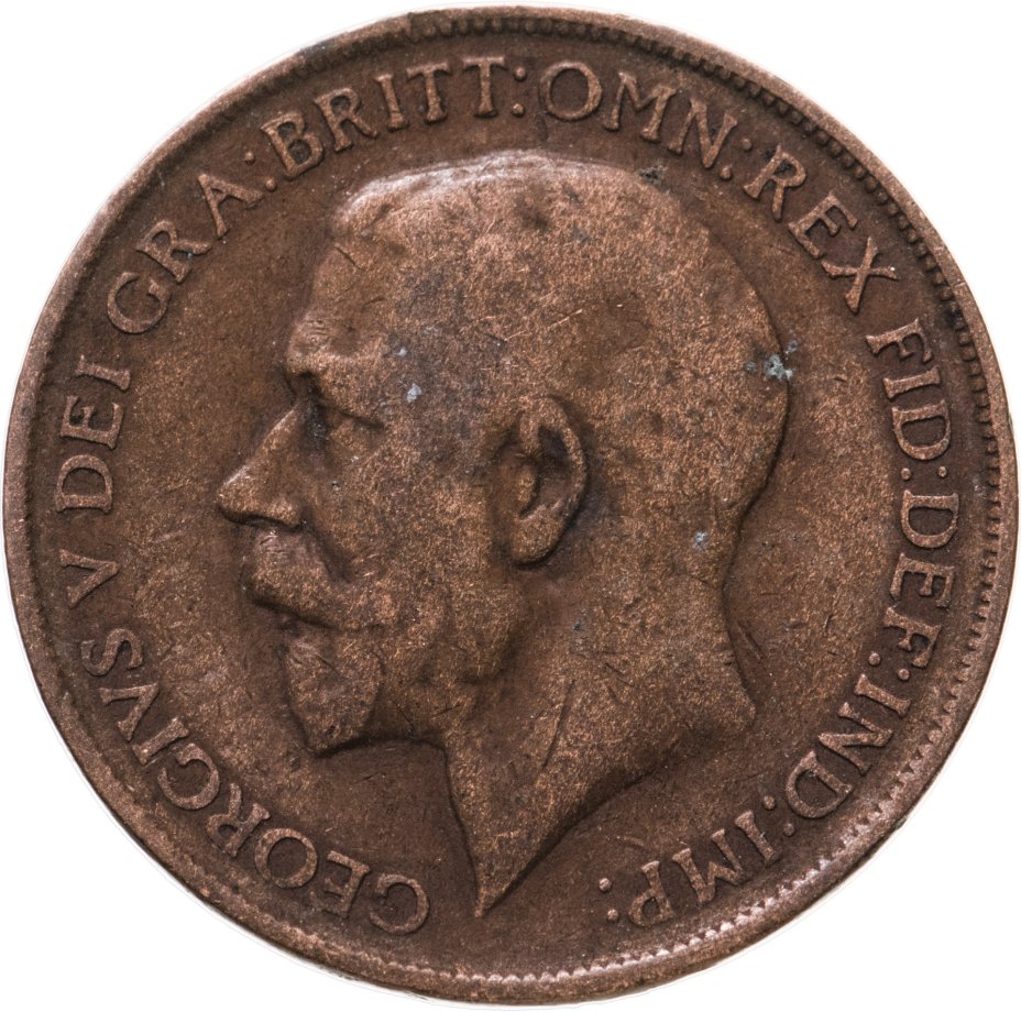 Монета Великобритания 1 пенни (penny) 1912 стоимостью 350 руб.