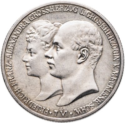 купить Германская Империя 2 марки (mark) 1904 "Свадьба Герцога Мекленбург-Шверина Фридриха Франца IV"