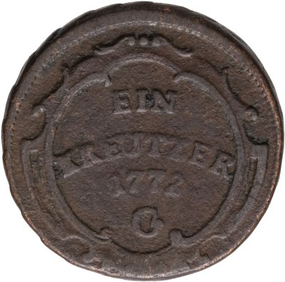 купить Австрия, Бургау 1 крейцер 1772