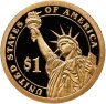 Купить США 1 доллар (dollar) 2013 S Президент США - Томас Вудро Вильсон (1913–1921) знак монетного двора: "S" - Сан-Франциско