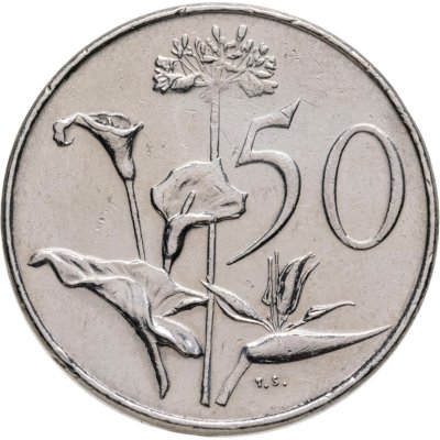 купить ЮАР 50 центов (cents) 1976 Окончание президентства Якобуса Йоханнеса Фуше