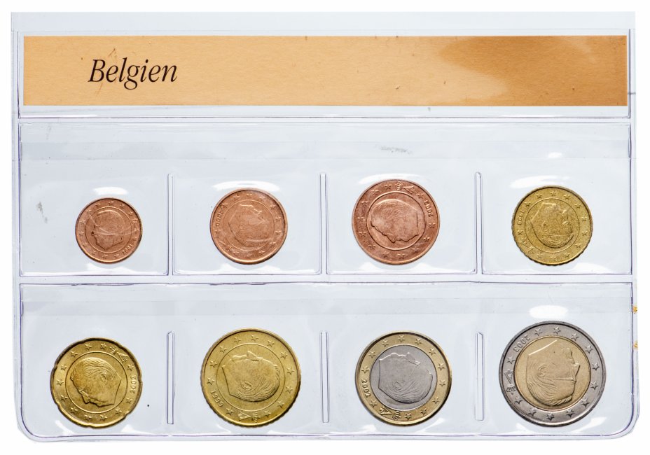 купить Бельгия набор из 8 монет 1999-2002