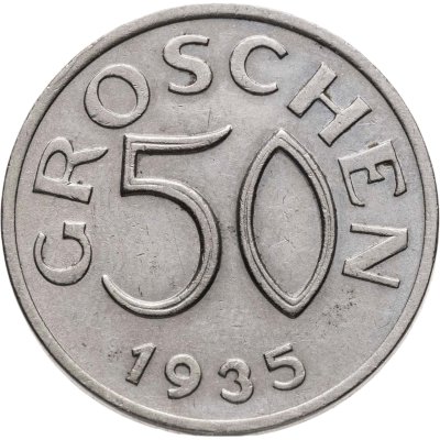 купить Австрия 50 грошей (groschen) 1935