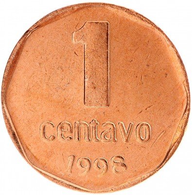 Купить Аргентина 1 сентаво 1998