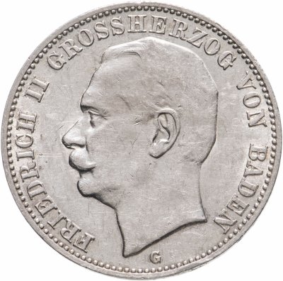 купить Германская Империя (Баден) 3 марки 1912 "G"