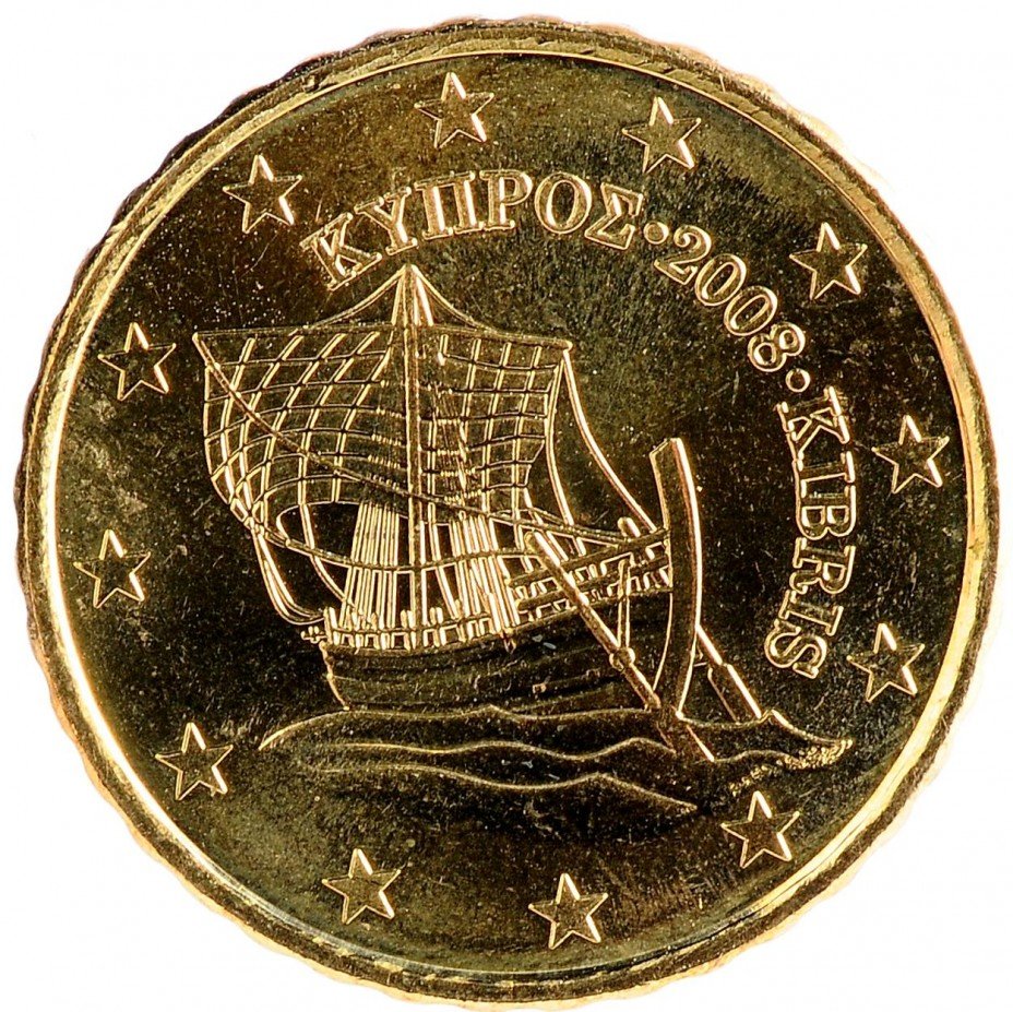 купить Кипр 10  евро центов 2008